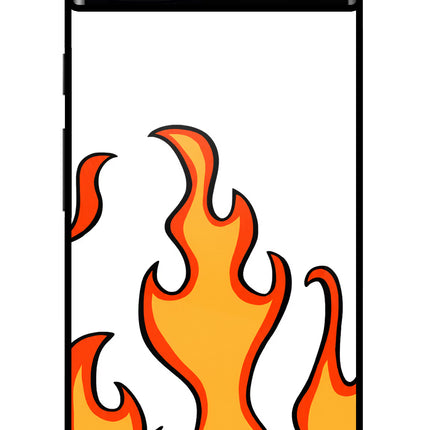 Fired Up – White Google Pixel 6A Glass Case