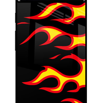 Side Sweep Flames Google Pixel 6A Glass Case