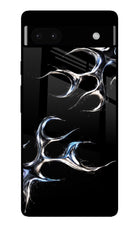Chrome Tribal Google Pixel 6A Glass Case