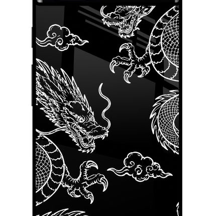 Twin Dragons Google Pixel 6A Glass Case