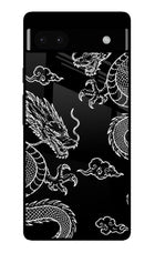 Twin Dragons Google Pixel 6A Glass Case