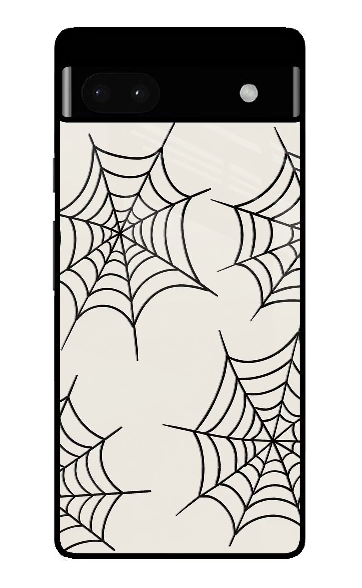 Spider Web Google Pixel 6A Glass Case