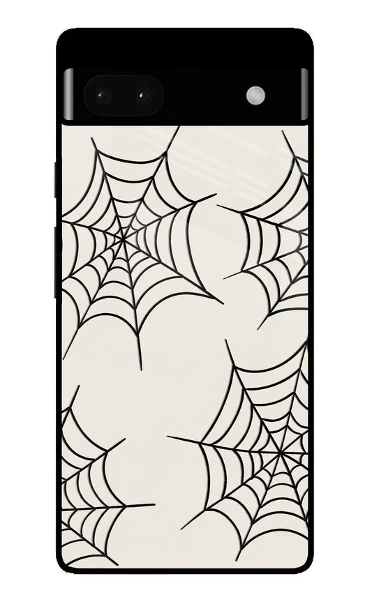 Spider Web Google Pixel 6A Glass Case