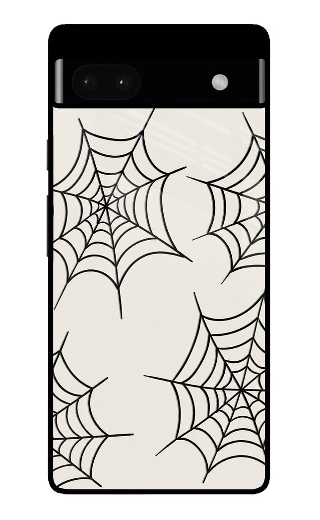 Spider Web Google Pixel 6A Glass Case
