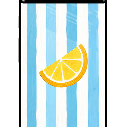 Summer Lemon Google Pixel 6A Glass Case