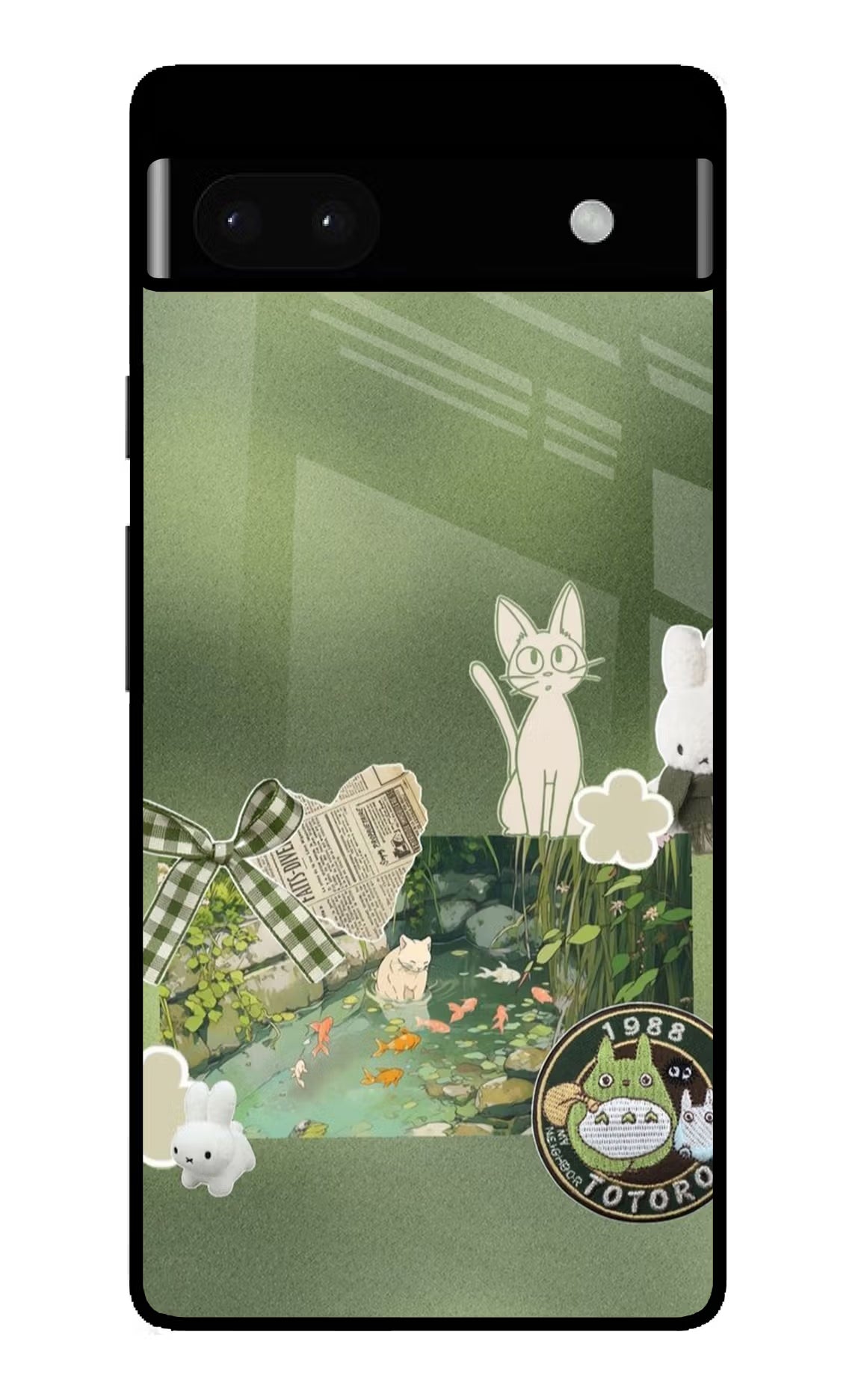 Aesthetic anime Google Pixel 6A Glass Case