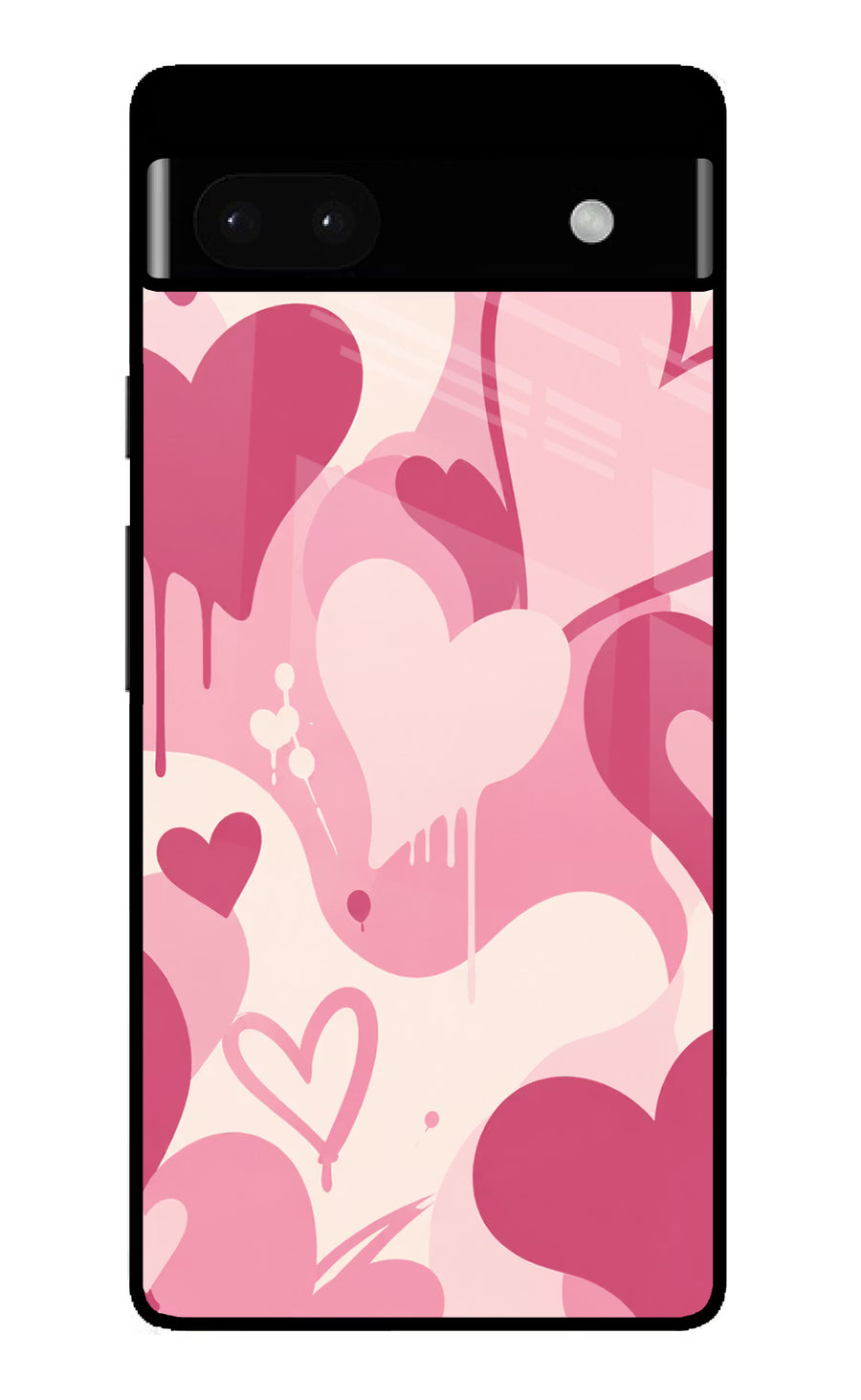 Hearty case Google Pixel 6A Back Cover, Glass case