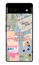 Studio Ghibli Google Pixel 6A Glass Case