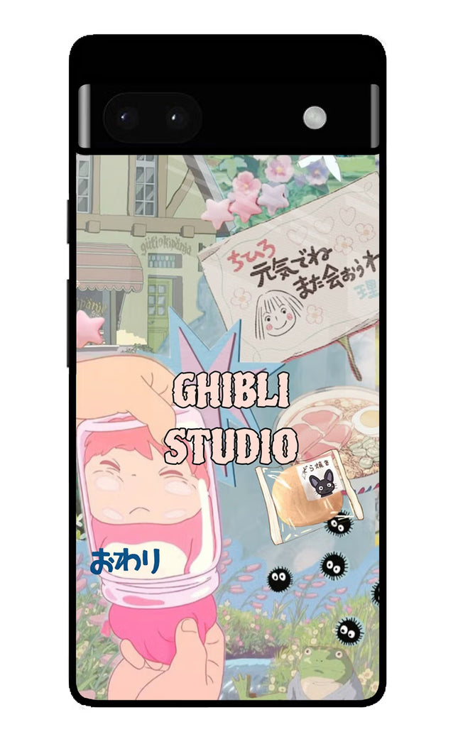 Studio Ghibli Google Pixel 6A Glass Case