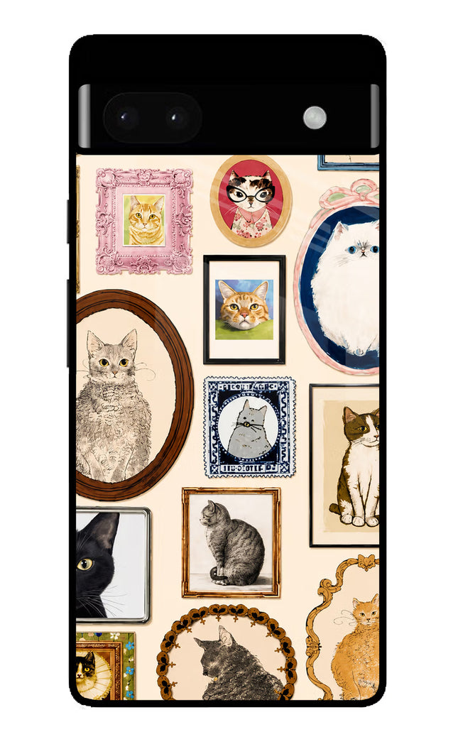 Mirror Cats Google Pixel 6A Glass Case