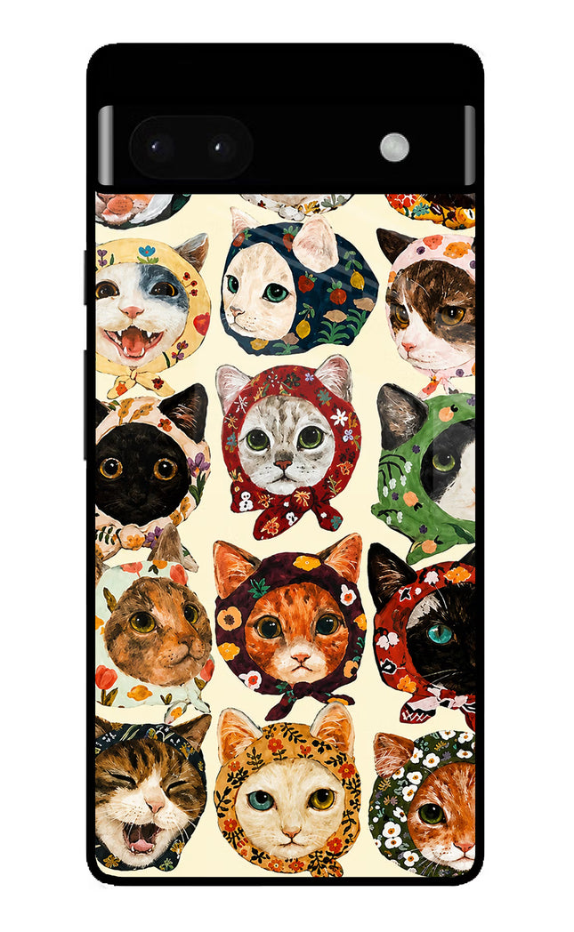 Cool Cat Google Pixel 6A Glass Case