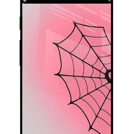 Pink Web Google Pixel 6A Glass Case
