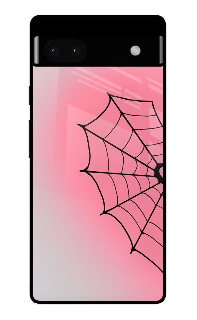 Pink Web Google Pixel 6A Glass Case