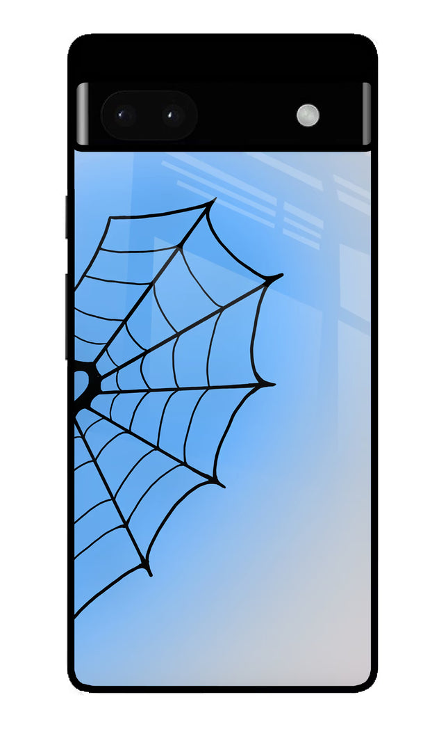 Blue Web Google Pixel 6A Glass Case