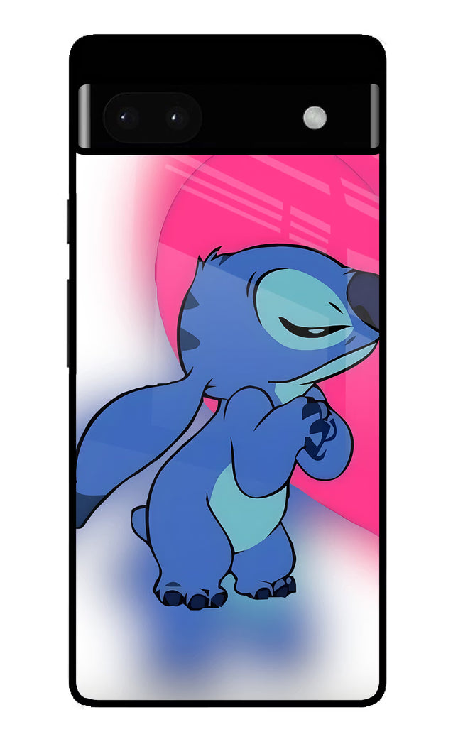 Stitch Hug Google Pixel 6A Glass Case