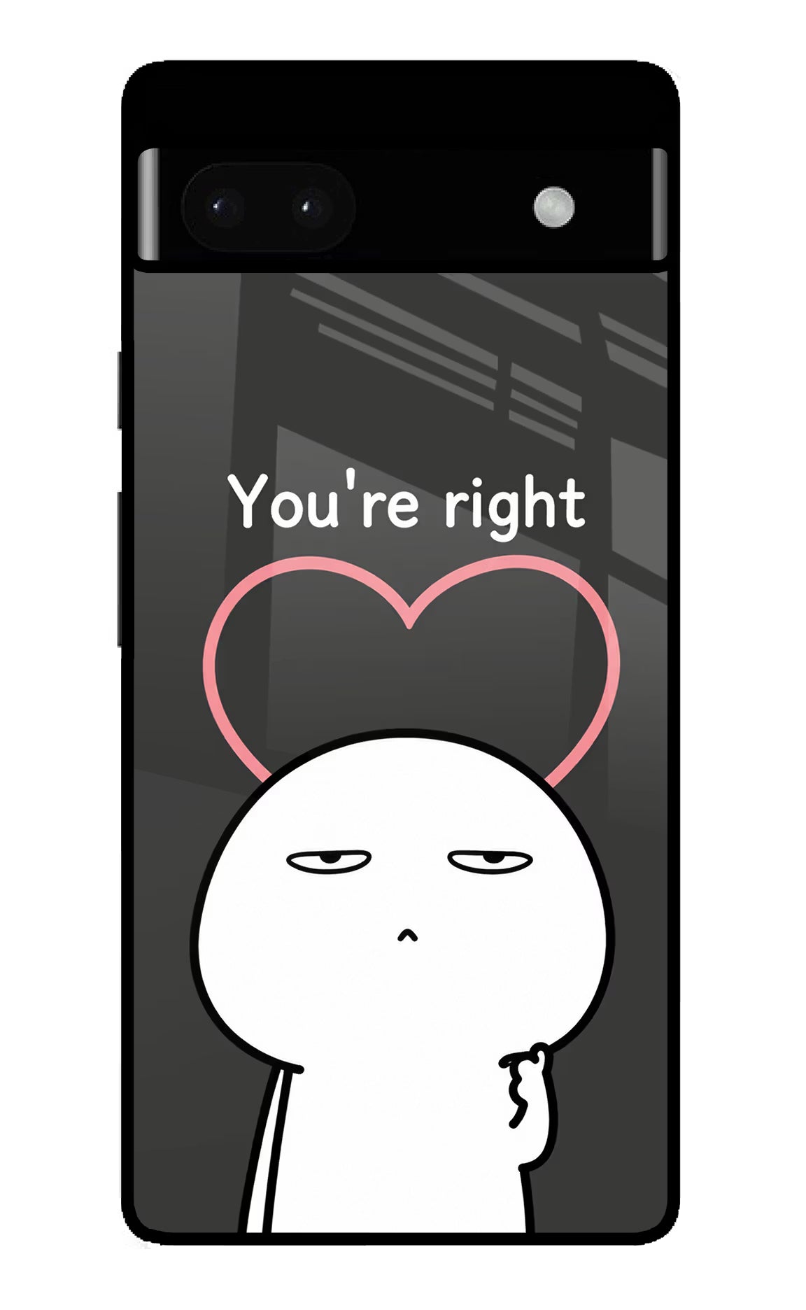 You're Right Google Pixel 6A Glass Case