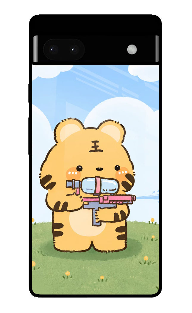Tiger Treat Google Pixel 6A Glass Case