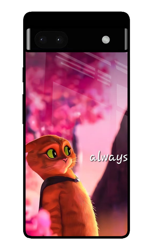 Always Cat Google Pixel 6A Glass Case