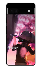 Forever Cat Google Pixel 6A Glass Case
