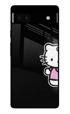 Kitty Charm Google Pixel 6A Glass Case