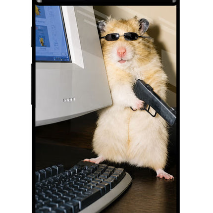 Hacker Hamster Google Pixel 6A Glass Case