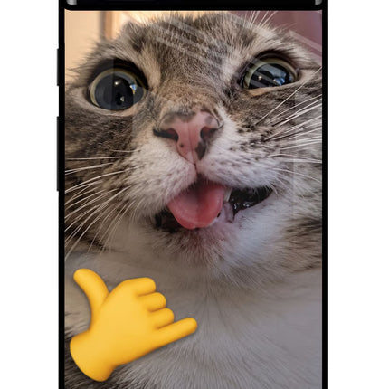 Silly Cat Call Google Pixel 6A Glass Case