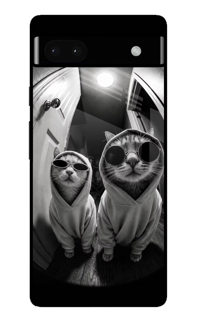 Hood Cats Google Pixel 6A Glass Case