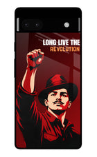 Bhagat Singh Revolution Google Pixel 6A Glass Case
