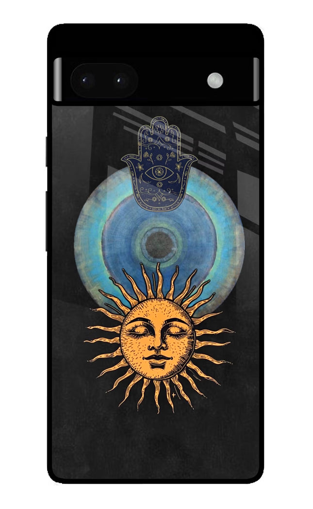 Divine Sun Google Pixel 6A Glass Case