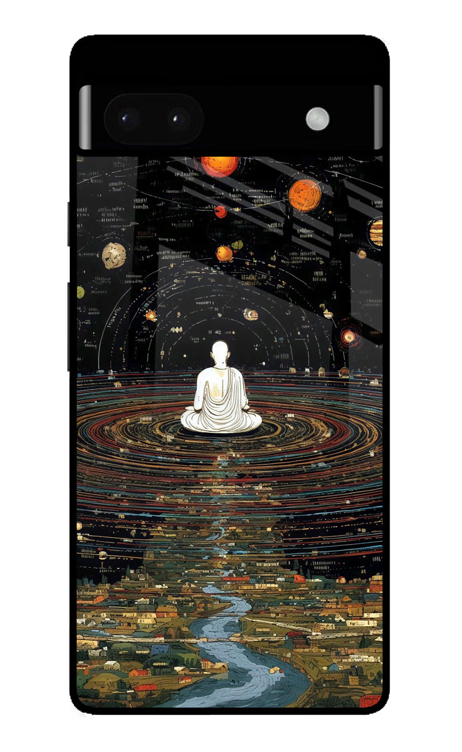 Space Monk Google Pixel 6A Back Cover, Glass case