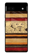 Vinyl Stripes Google Pixel 6A Glass Case