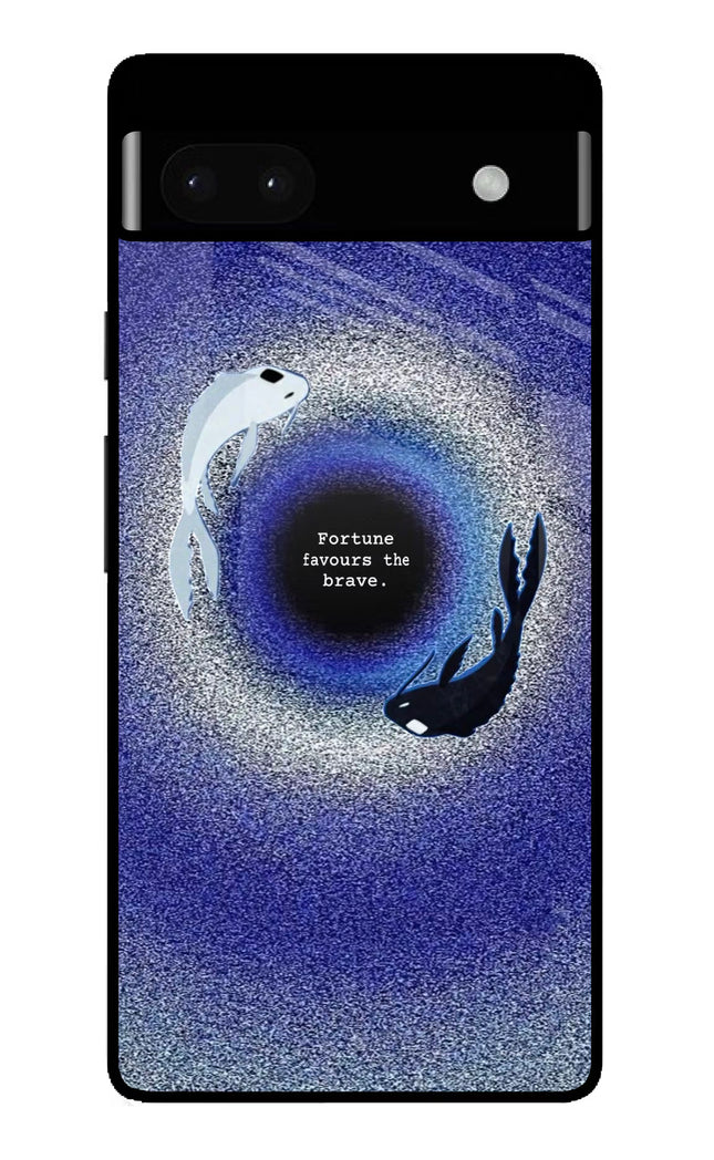 Dark Koi Google Pixel 6A Glass Case