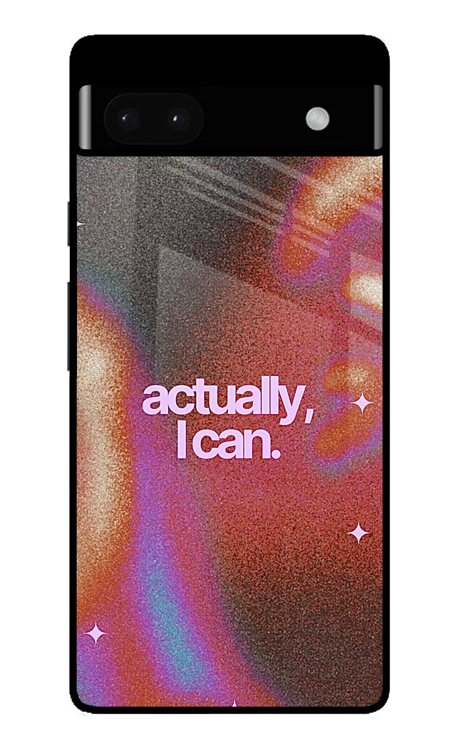 Pink Aura Google Pixel 6A Back Cover, Glass case