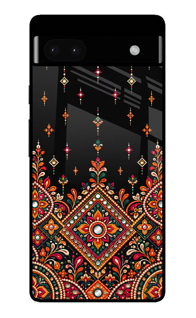 Noir Mehfil Google Pixel 6A Glass Case