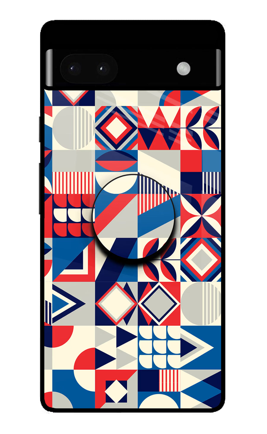 Colorful Pattern Google Pixel 6A Pop Case, Glass case