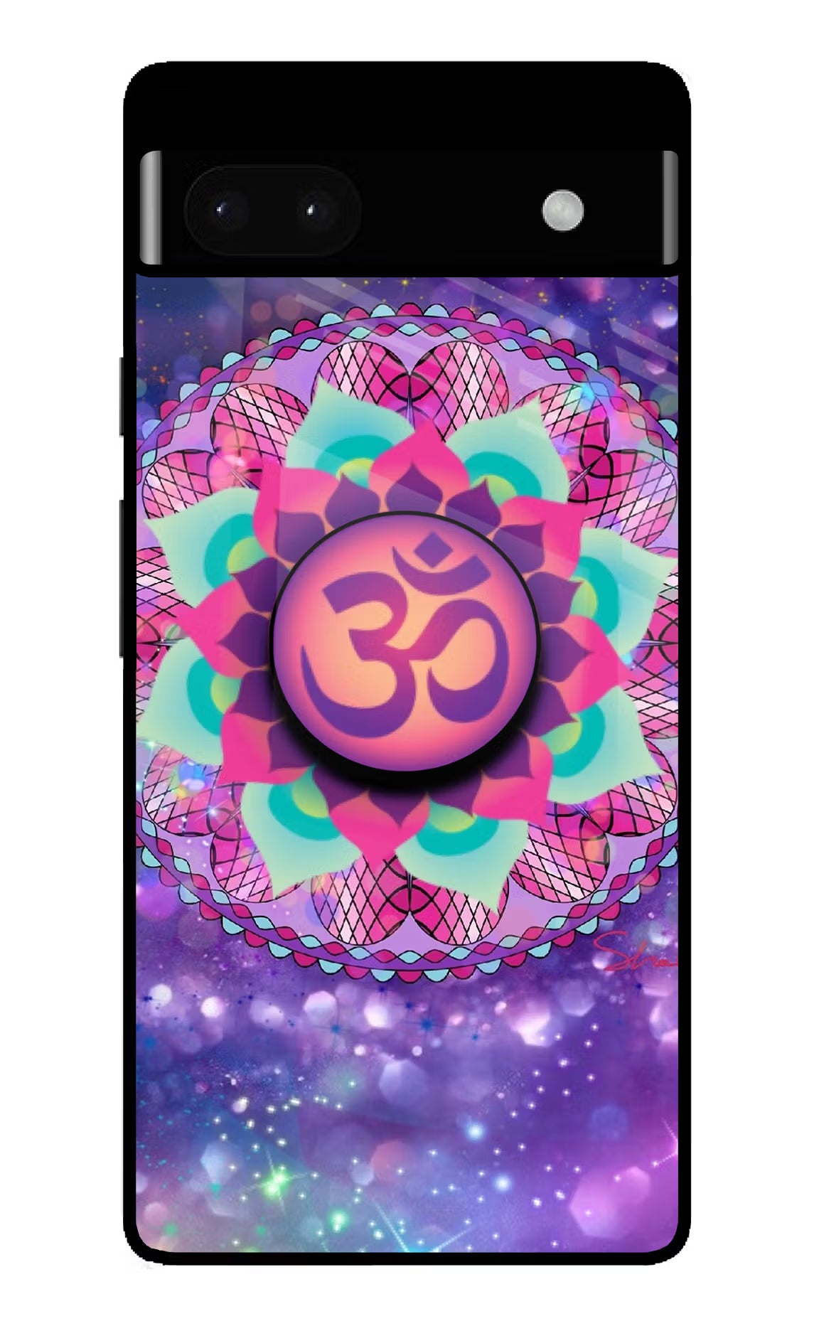 Om Purple Google Pixel 6A Pop Case by Casekaro