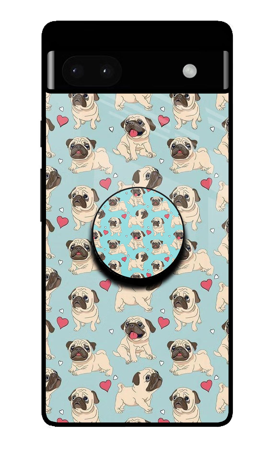 Pug Dog Google Pixel 6A Pop Case by Casekaro