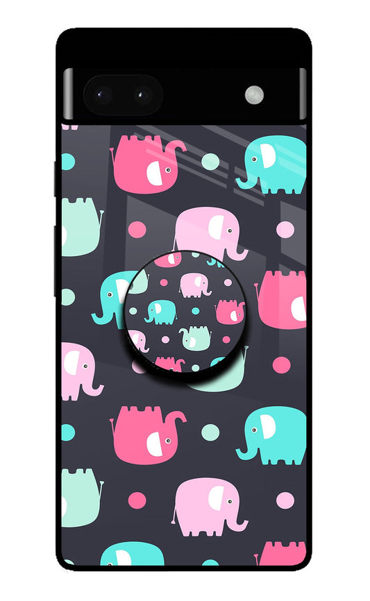 Baby Elephants Google Pixel 6A Glass Case