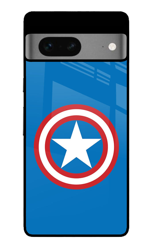 Captain America Logo Google Pixel 7 Glass Case