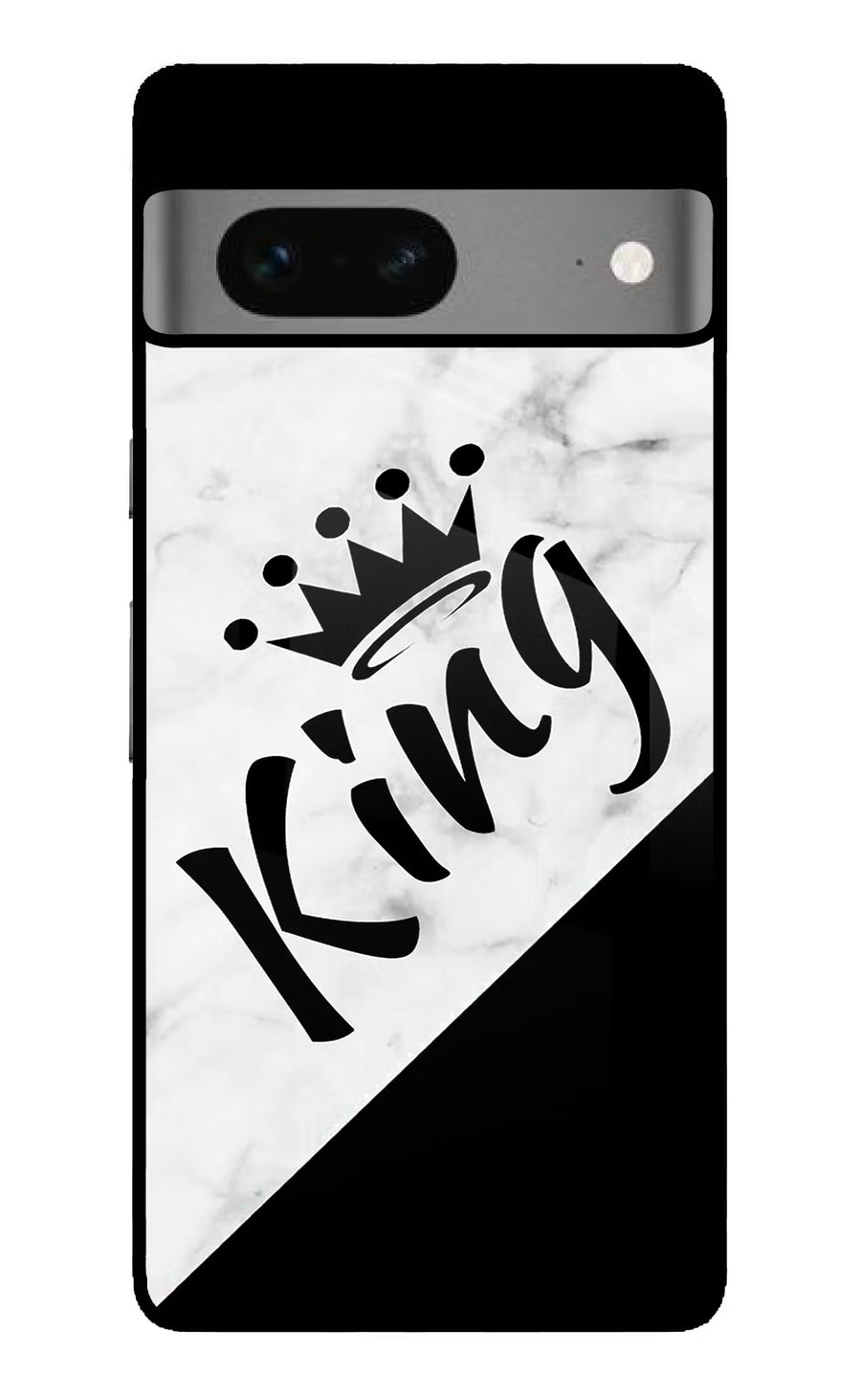 King Google Pixel 7 Back Cover, Glass case