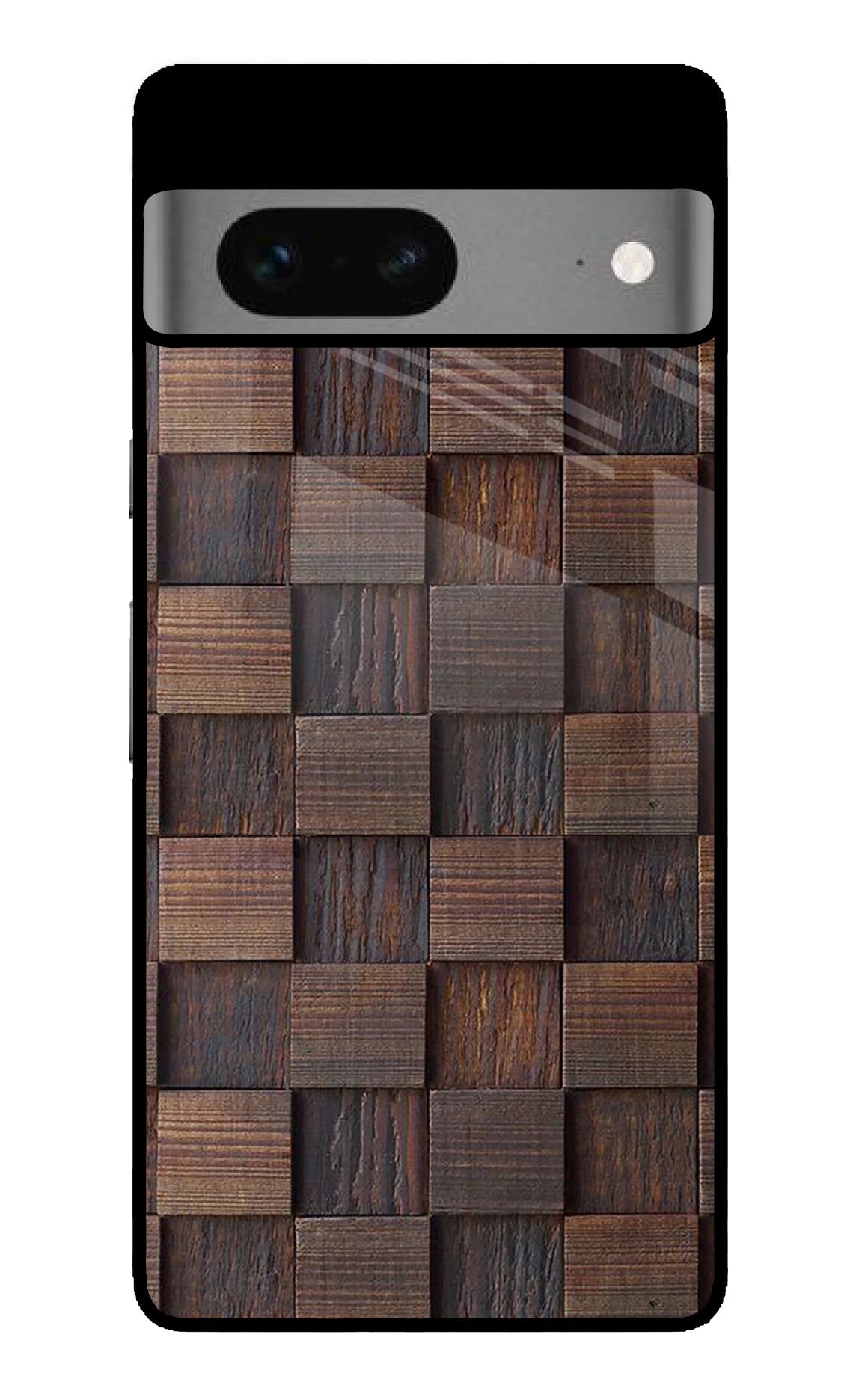 Wooden Cube Design Google Pixel 7 Back Cover