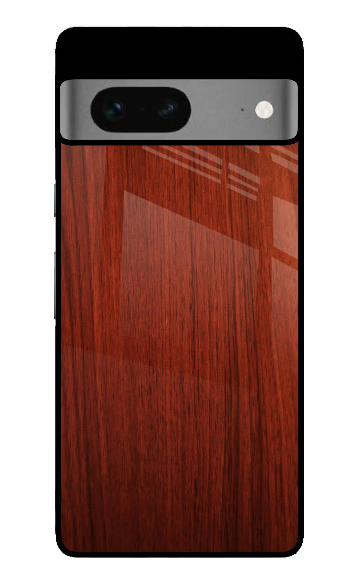 Wooden Plain Pattern Google Pixel 7 Glass Case Back Cover by Casekaro