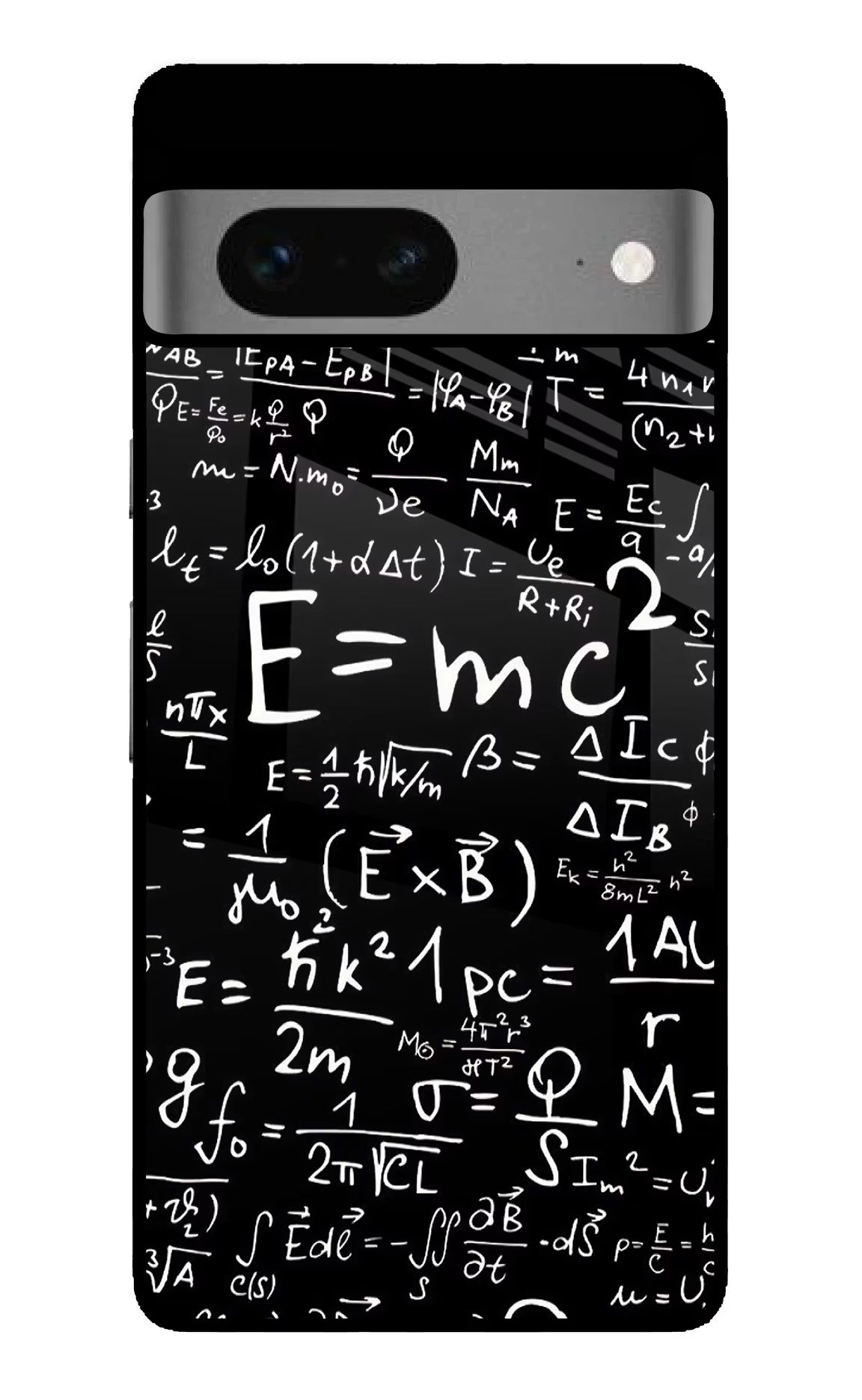 Physics Formula Google Pixel 7 Glass Case Back Cover by Casekaro