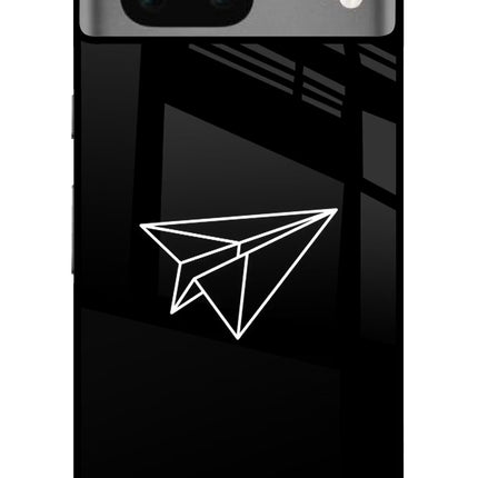 Paper Plane White Google Pixel 7 Glass Case