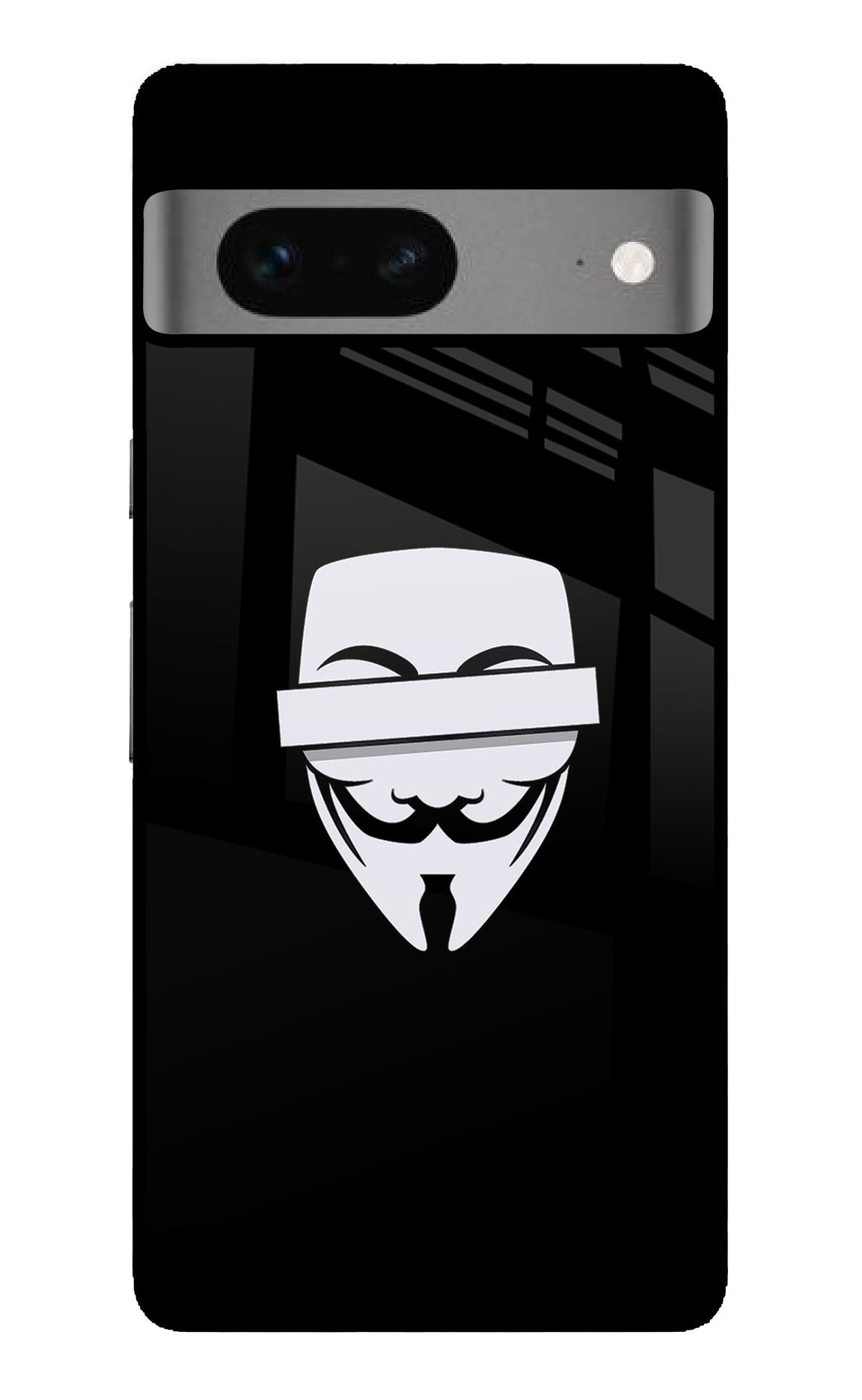Anonymous Face Google Pixel 7 Glass Case