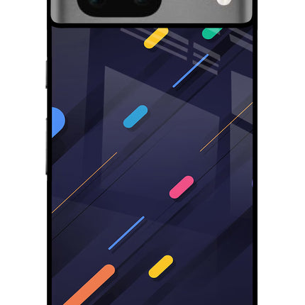 Abstract Design Google Pixel 7 Glass Case Back Cover by Casekaro