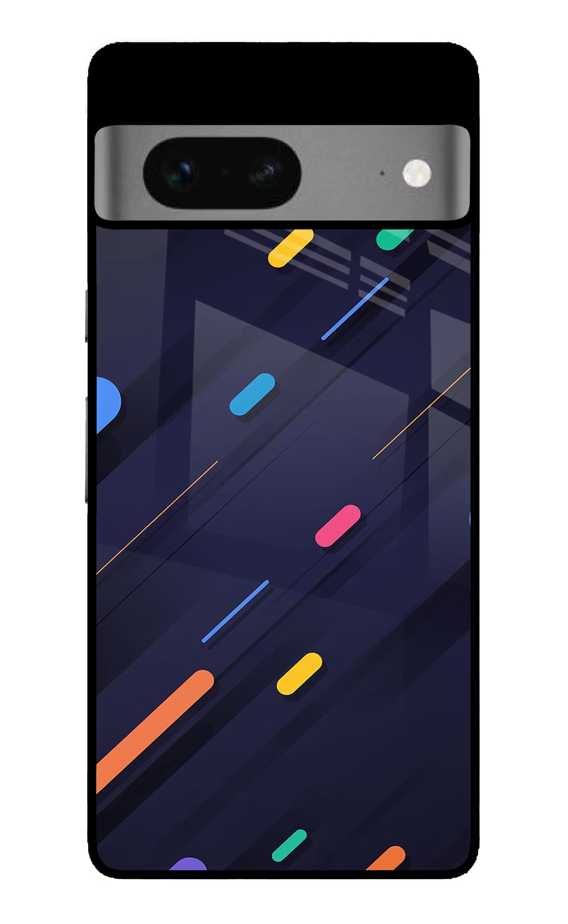 Abstract Design Google Pixel 7 Glass Case Back Cover by Casekaro