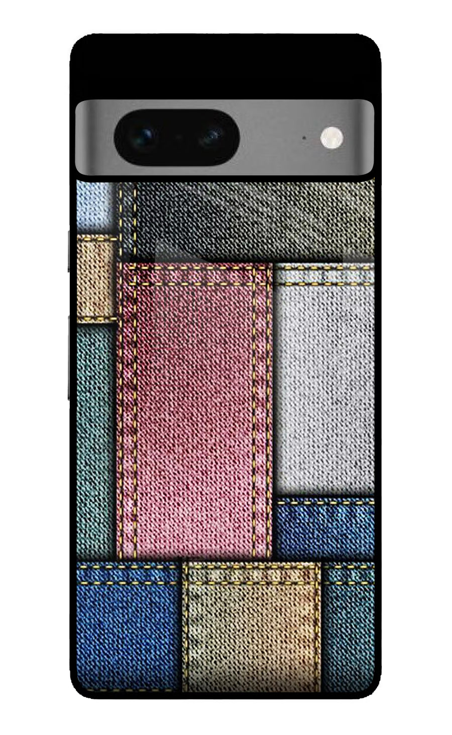 Multicolor Jeans Google Pixel 7 Back Cover, Glass case