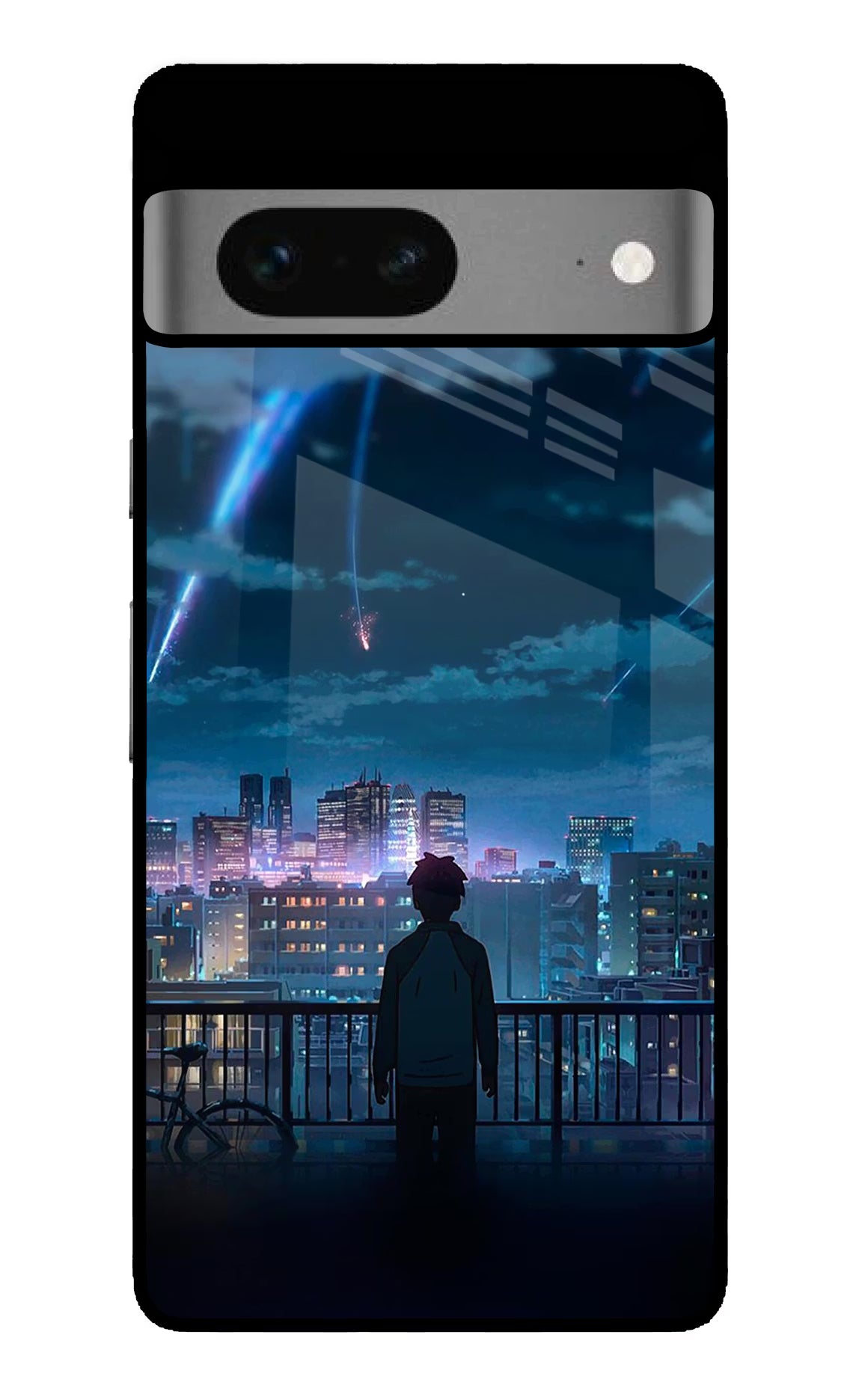 Anime Google Pixel 7 Glass Case Back Cover by Casekaro