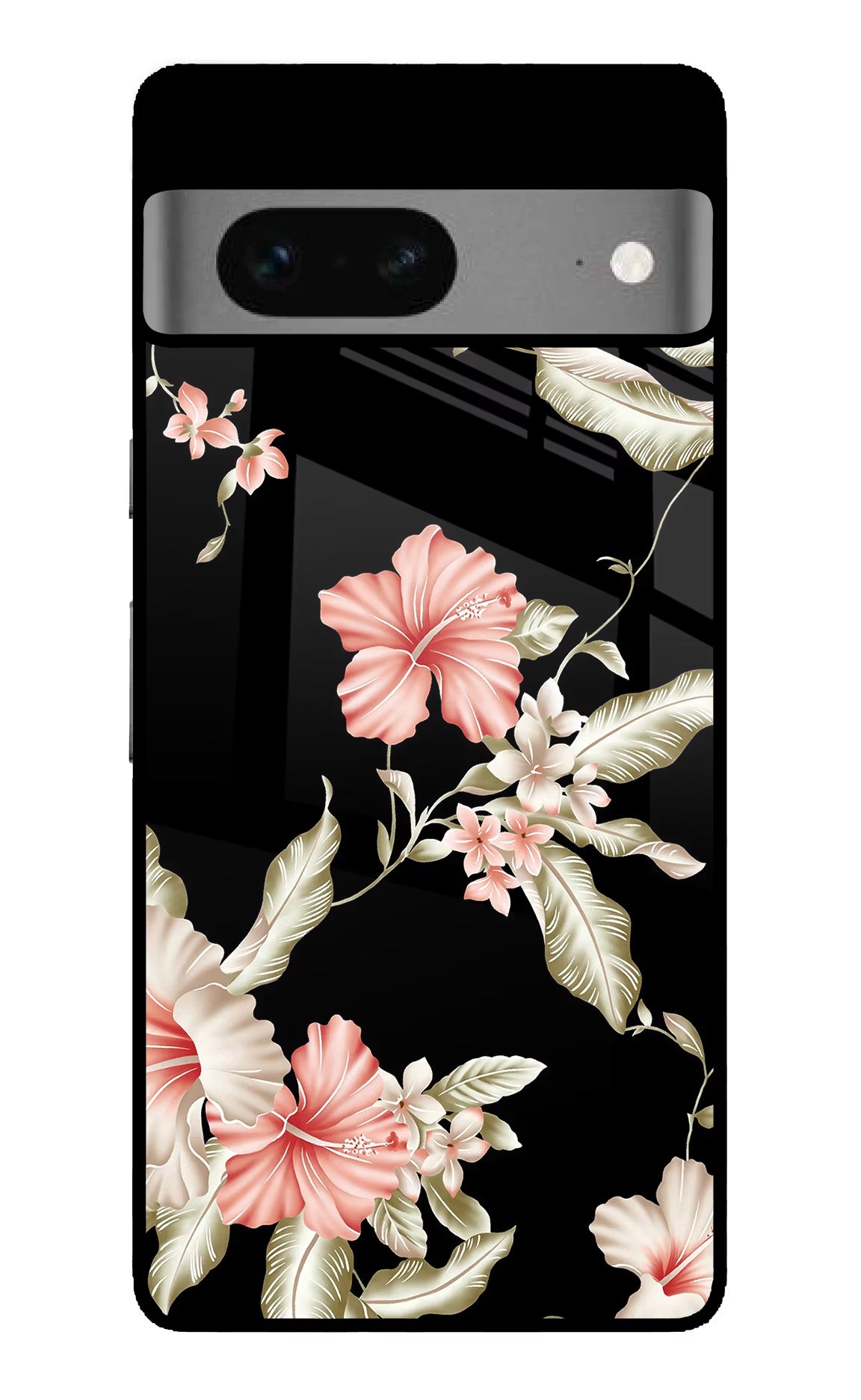Flowers Google Pixel 7 Glass Case Back Cover by Casekaro